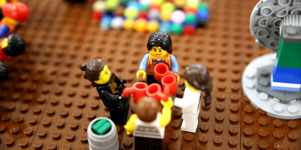 Legobauen für bessere Arbeitsergebnisse